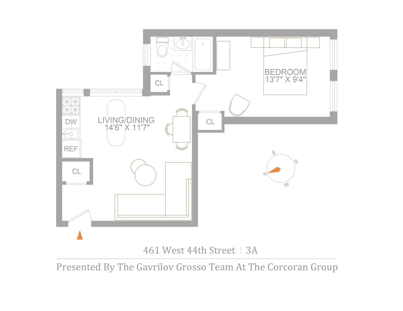 Apartamento de 1 Dormitório à Venda em 461 West 44th Street – Manhattan, Nova Iorque – NY - 6
