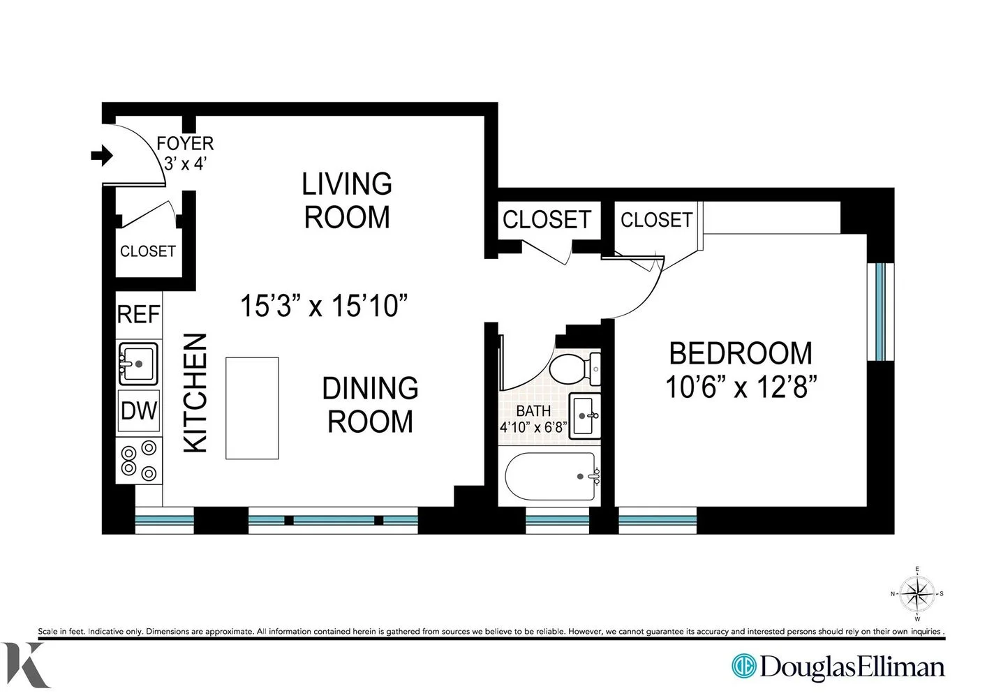 Apartamento de 1 Dormitório à Venda em Manhattan – New York, NY - 8