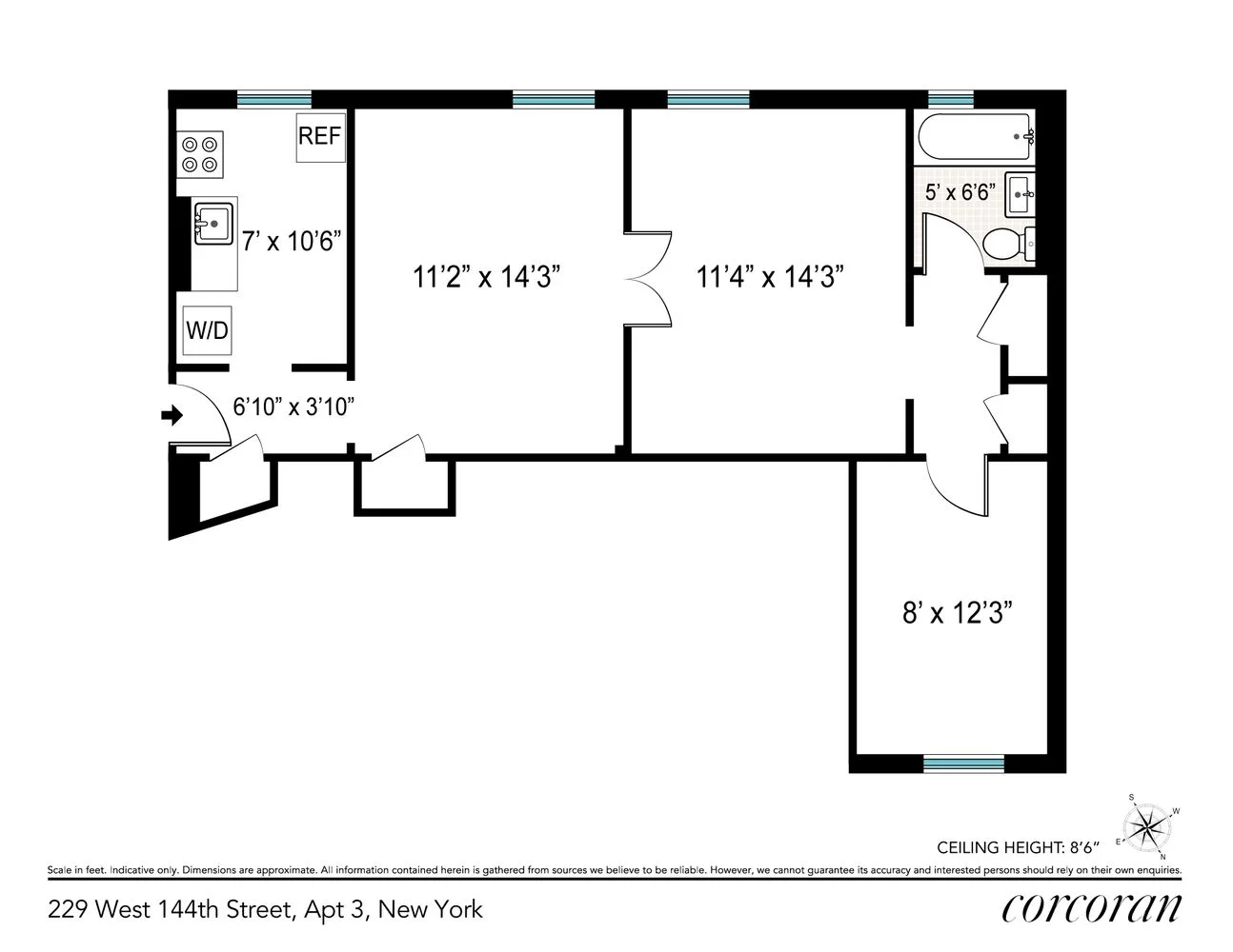 Apartamento de 1 Dormitório à Venda na 229 West 144th Street – Manhattan, Nova Iorque – NY - 6