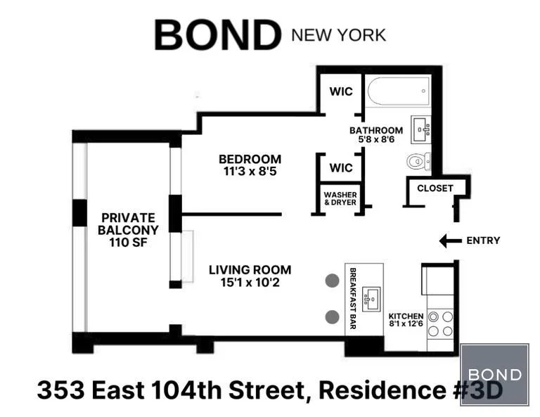 Apartamento de 1 Dormitório à Venda na 353 East 104th Street – Manhattan – New York – NY - 7