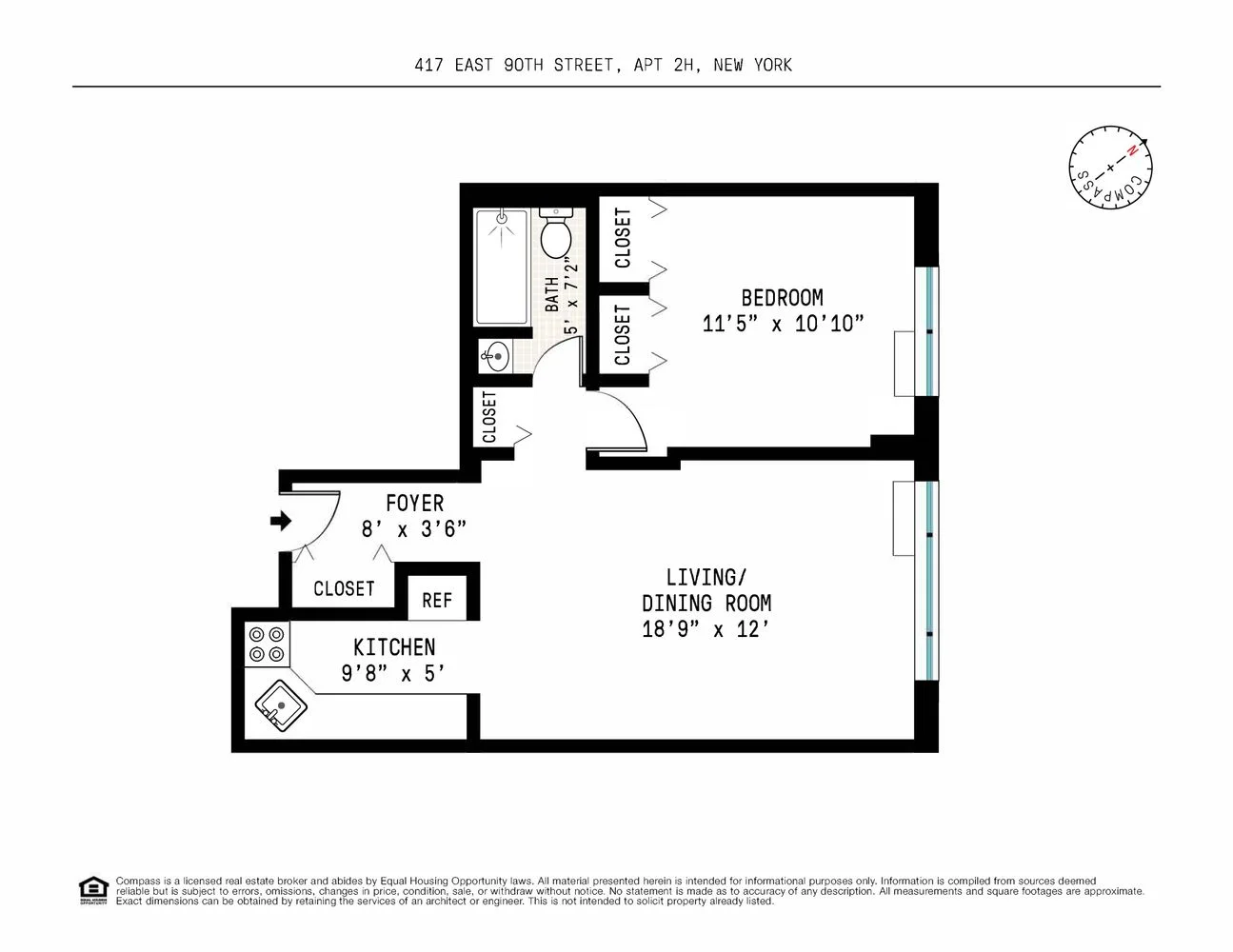 Appartement 1 Chambre à Vendre au 417 East 90th Street – Manhattan – New York – NY - 7