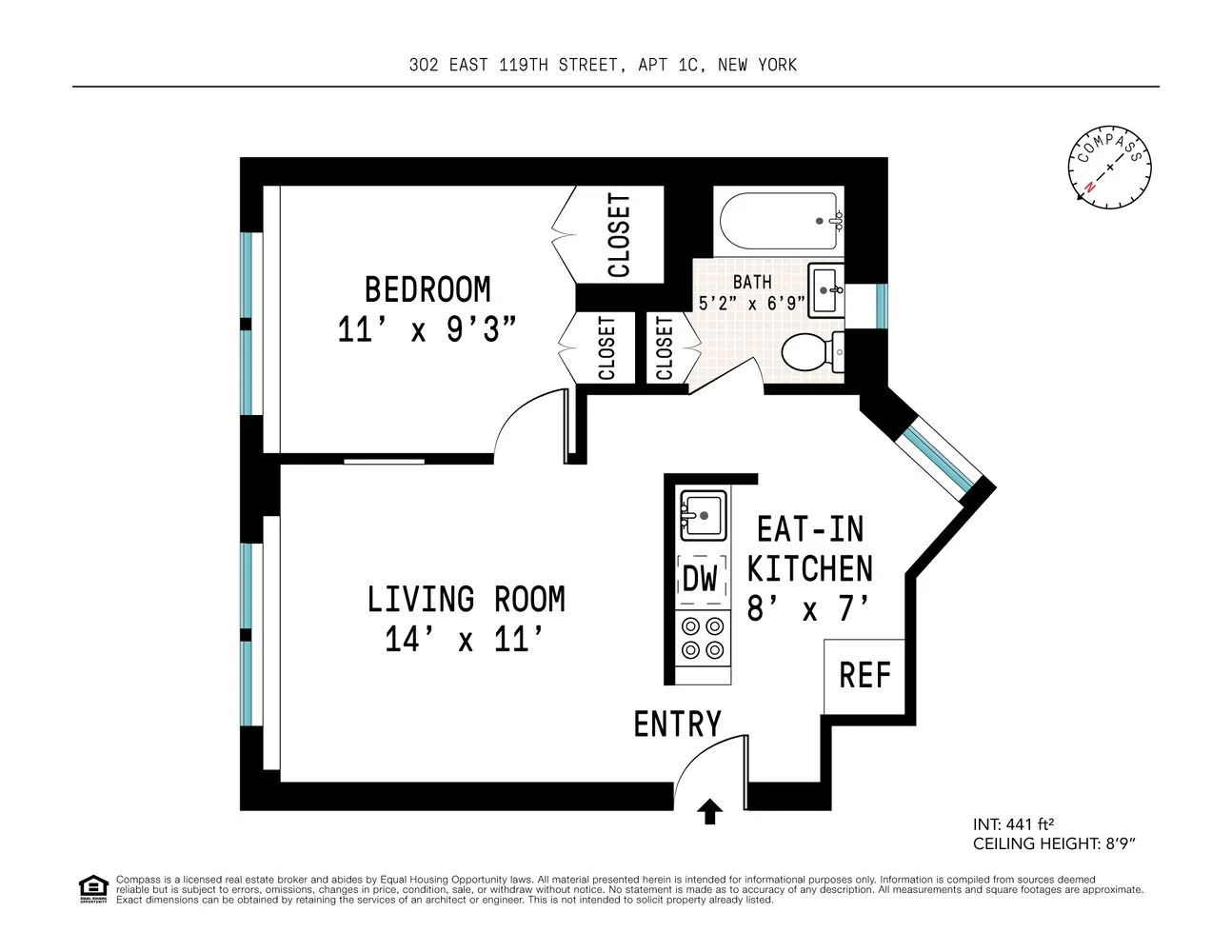 Apartamento de 1 Dormitório à Venda na East 119th Street – East Harlem – New York – NY - 6