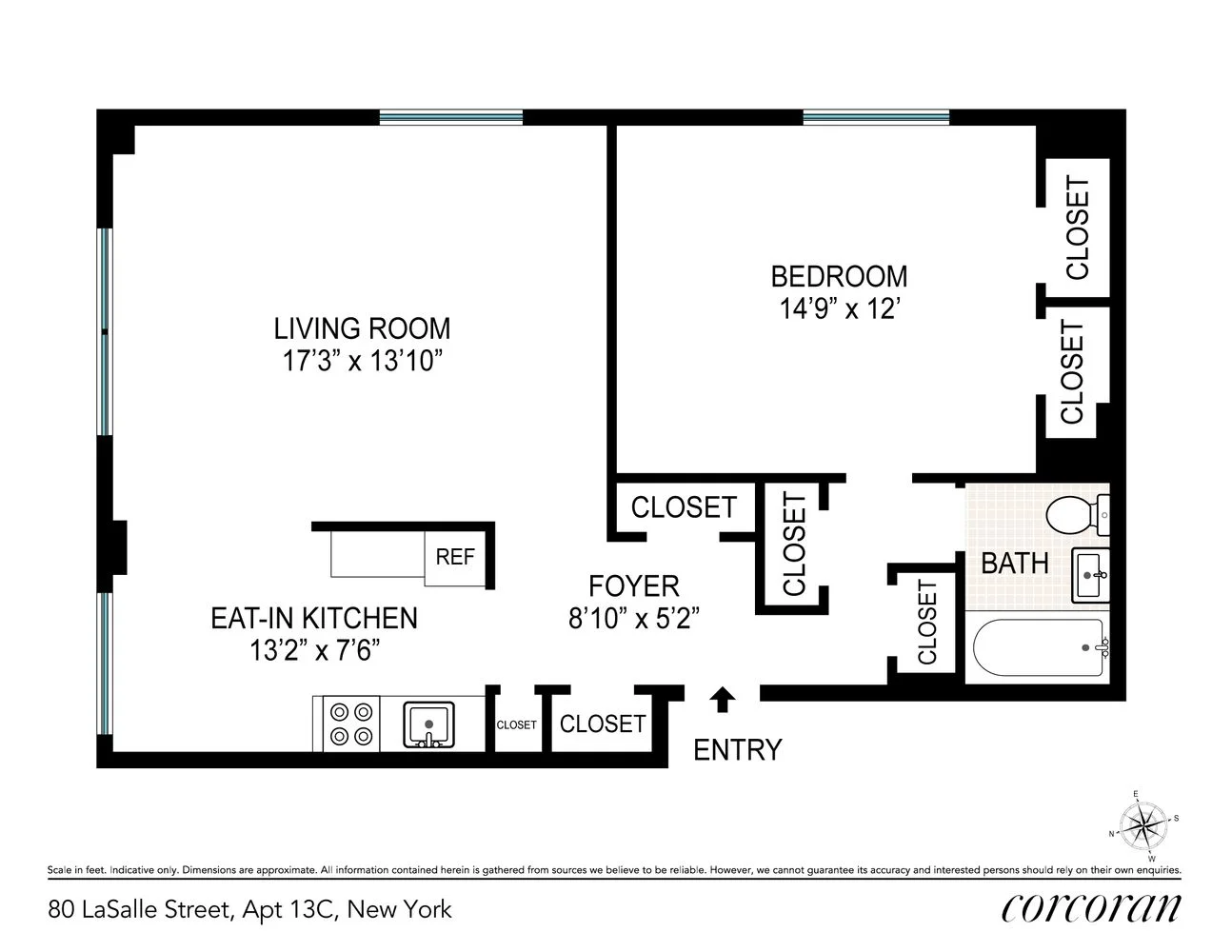 Apartamento de 1 Quarto à Venda em 80 La Salle Street – Manhattan, Nova Iorque - 5