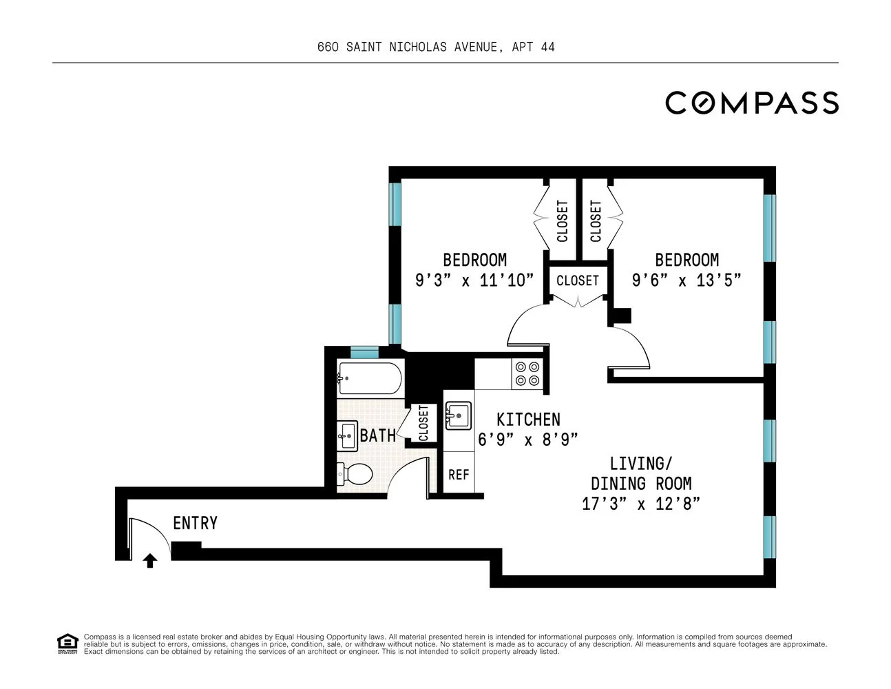 Apartamento de 2 Dormitórios à Venda em 660 St Nicholas Avenue – Manhattan, New York – NY - 3