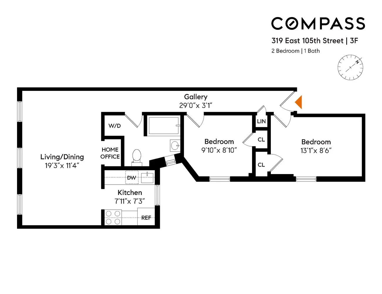 Appartement de 2 Chambres à Vendre au 319 East 105th Street – Manhattan – New York – NY - 3