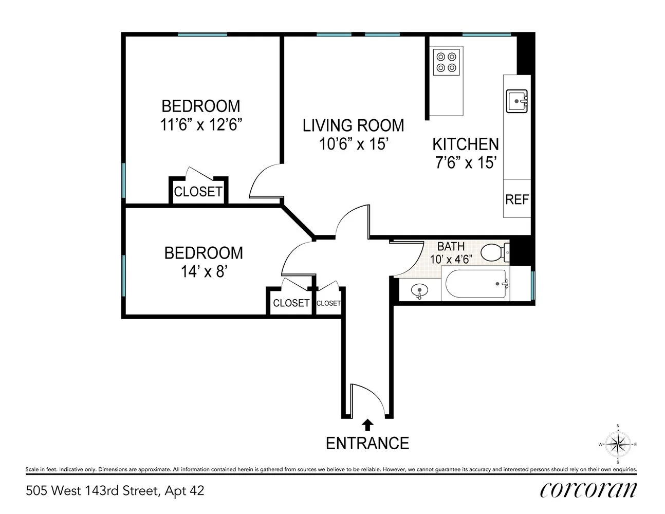Appartement de 2 Chambres à Vendre au 505 West 143rd Street – Manhattan – New York – NY - 5