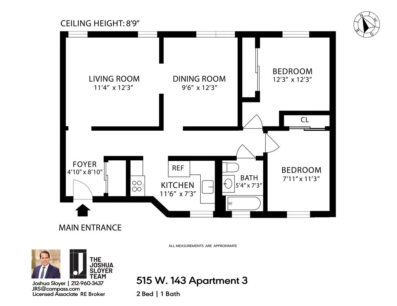 Appartement de 2 Chambres à Vendre au 515 West 143rd Street – Manhattan – New York – NY - 8