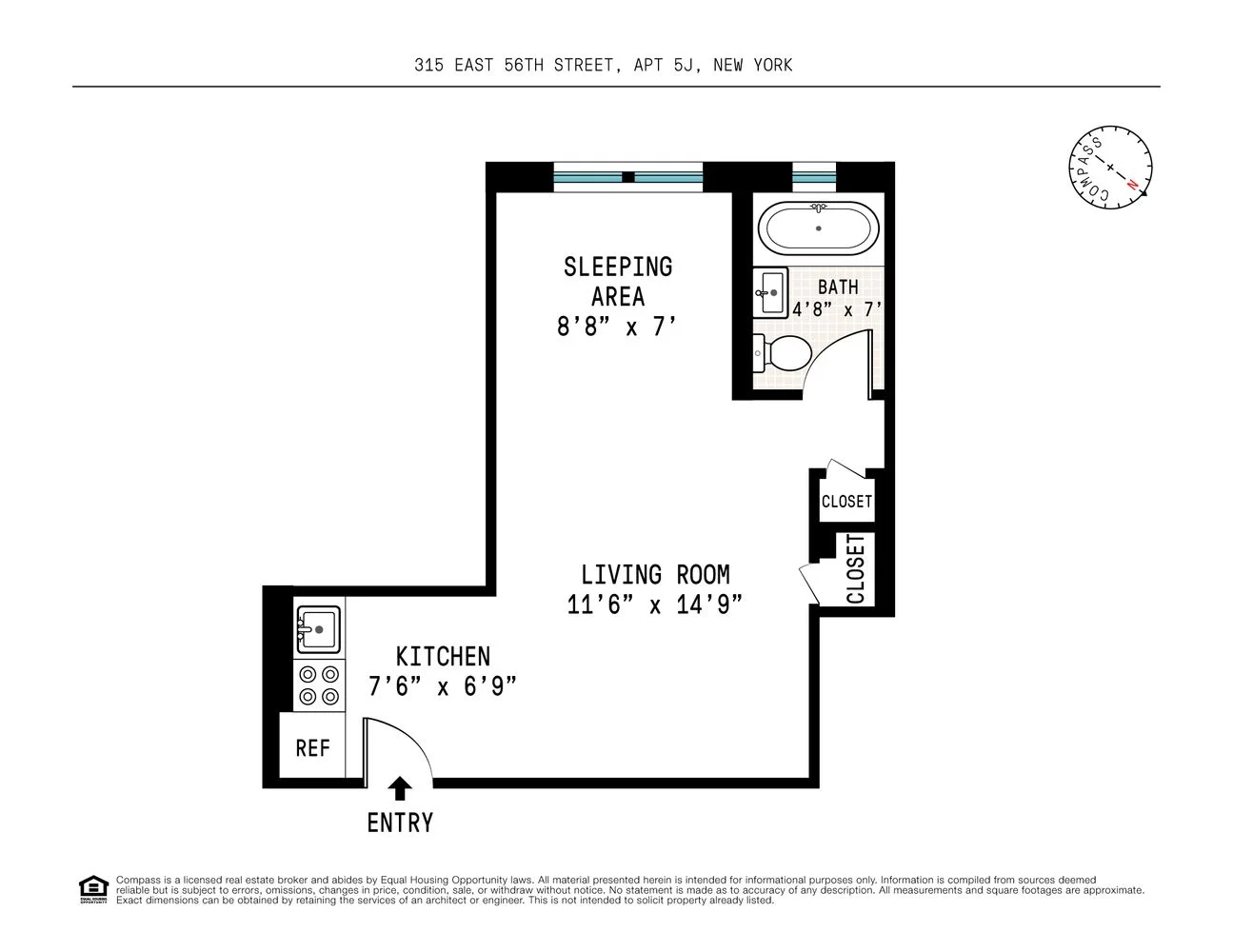Studio for Sale at 315 East 56th Street – Manhattan, New York – NY - 3