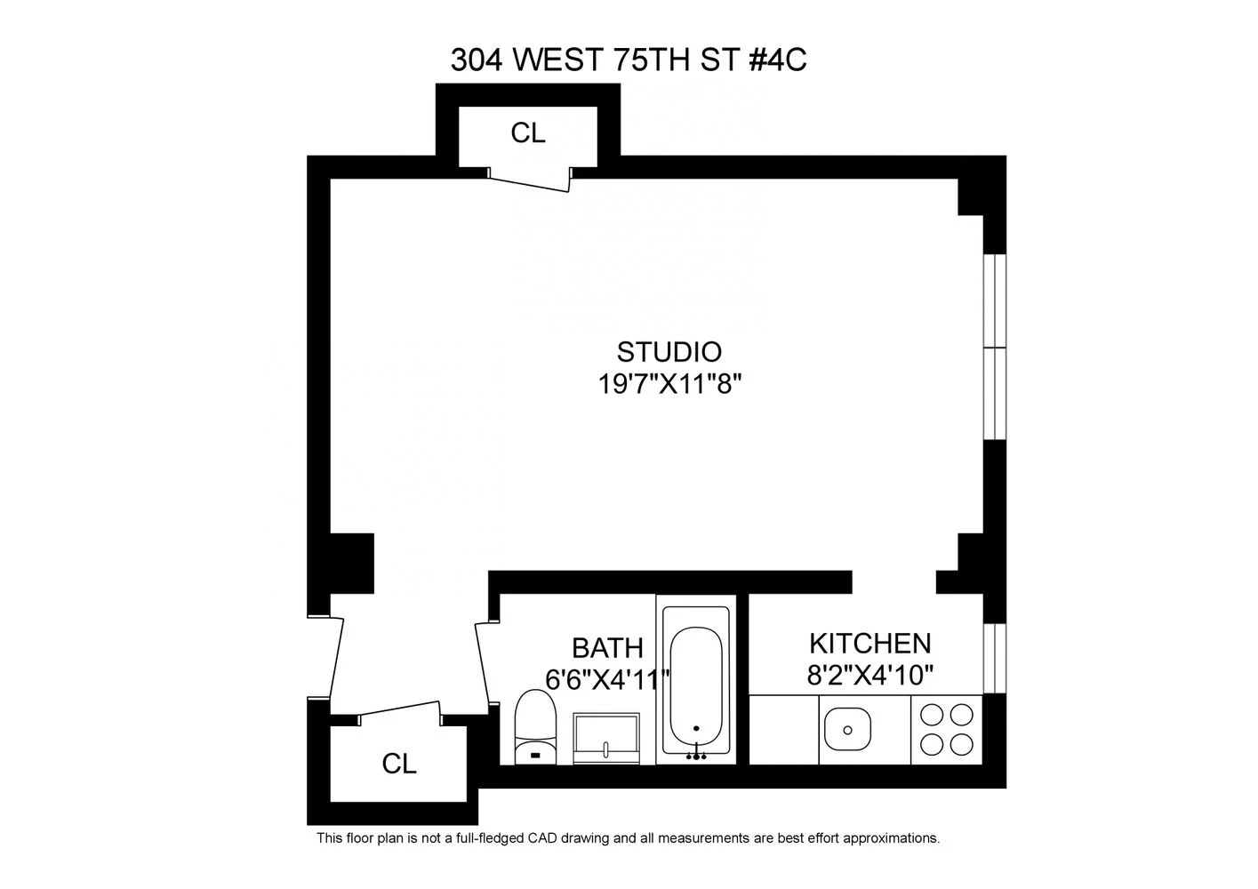 Studio à Venda em Manhattan, Nova Iorque – 304 West 75th Street – NY - 3