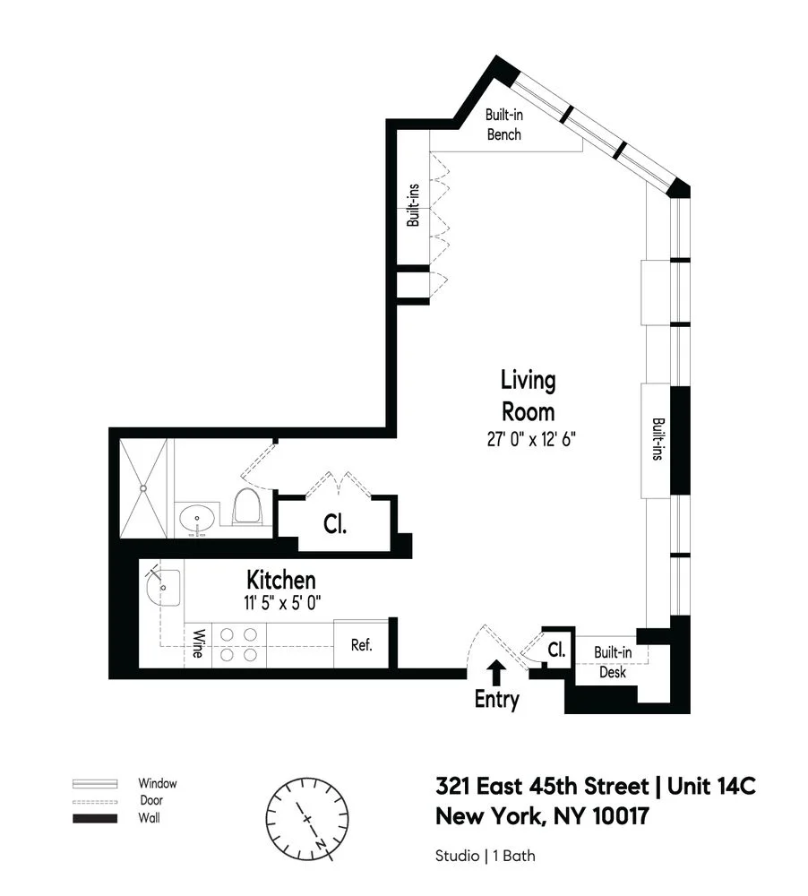 Apartamento de 1 Dormitório à Venda na 321 East 45th Street – Manhattan – Nova Iorque – NY - 5