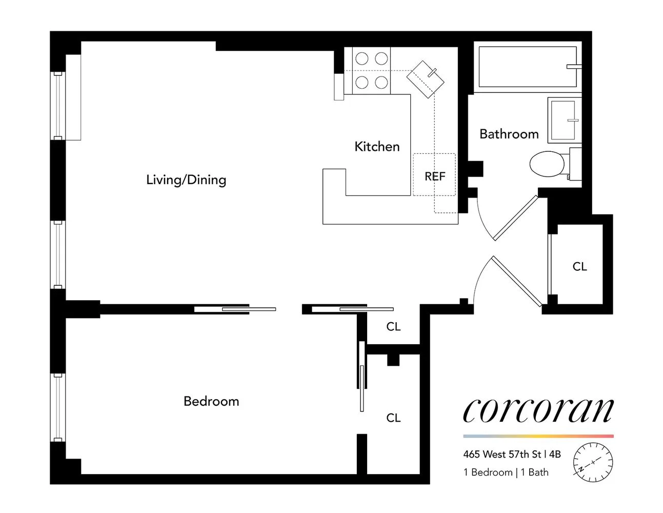 Apartamento de 1 Quarto à Venda em Manhattan – 465 West 57th Street – Nova Iorque – NY - 5