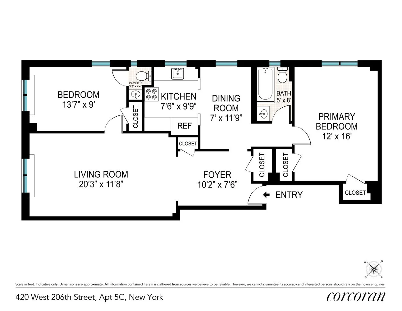 Apartamento de 2 Dormitórios à Venda na 420 West 206th Street – Manhattan – Nova Iorque – NY - 7