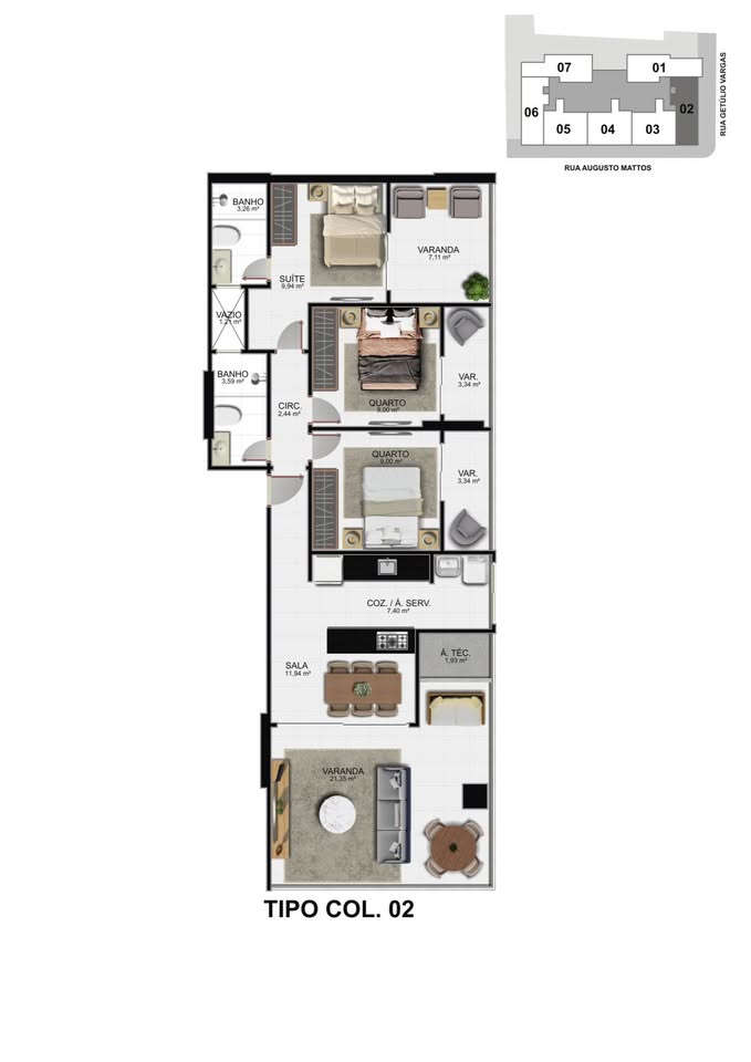 Apartamento de 3 Quartos à Venda no Centro – Guarapari – ES - 8