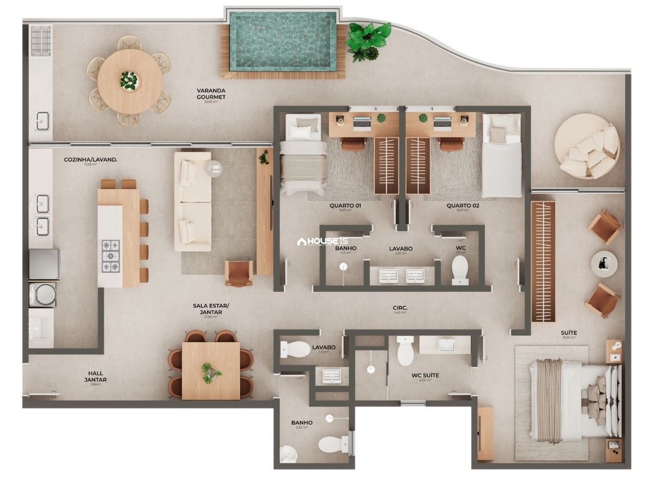 Apartamento de 4 Quartos à Venda na Enseada Azul - Guarapari - Espírito Santo - Brasil - 8