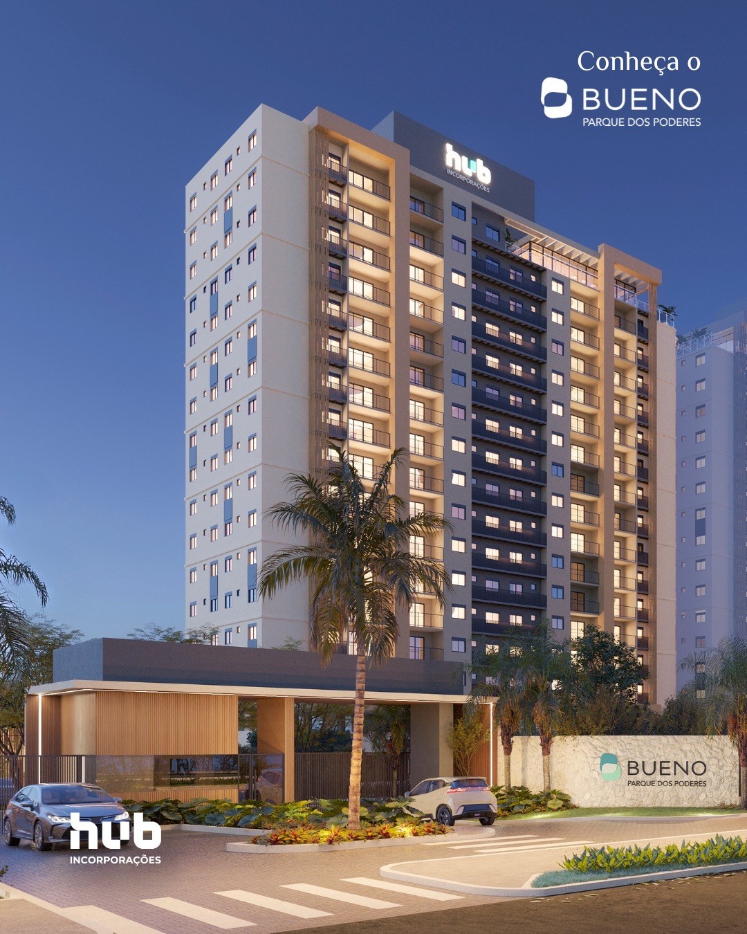 Apartamento na Planta com 2 Quartos e Suíte no Bueno Parque dos Poderes à Venda no Jardim Veraneio - Campo Grande - Mato Grosso do Sul - Brasil - 3