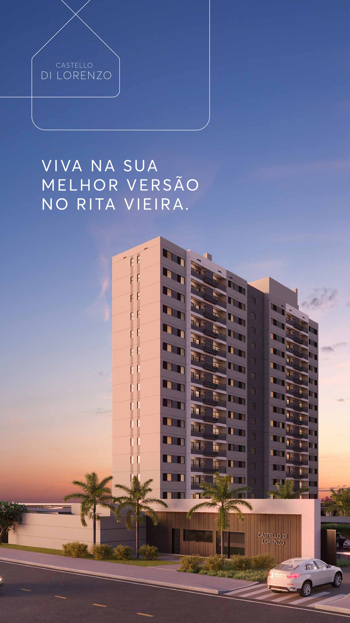 Apartamento na Planta com 2 Quartos e Suíte no Castello di Lorenzo à Venda no Rita Vieira - Campo Grande - Mato Grosso do Sul - Brasil - 2