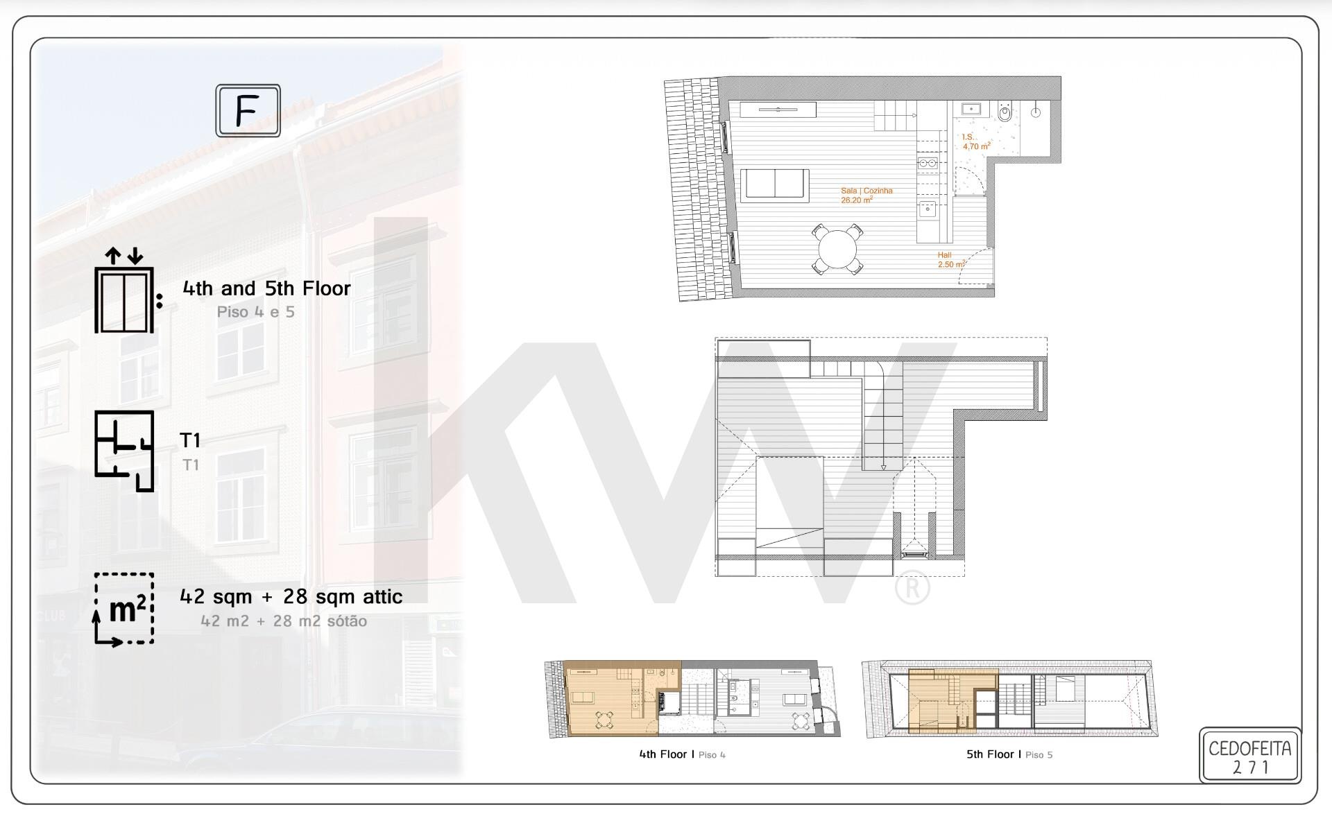 Apartamento T0 na Planta à Venda em Porto - Portugal - 4