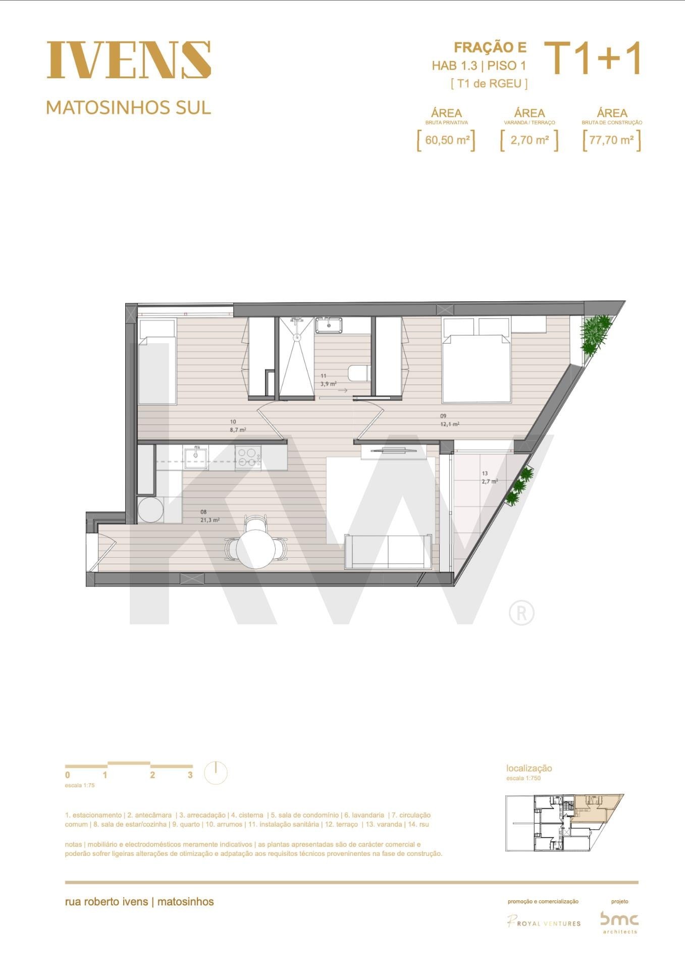 Apartamento T1 à Venda em Matosinhos - Porto - Portugal - 5