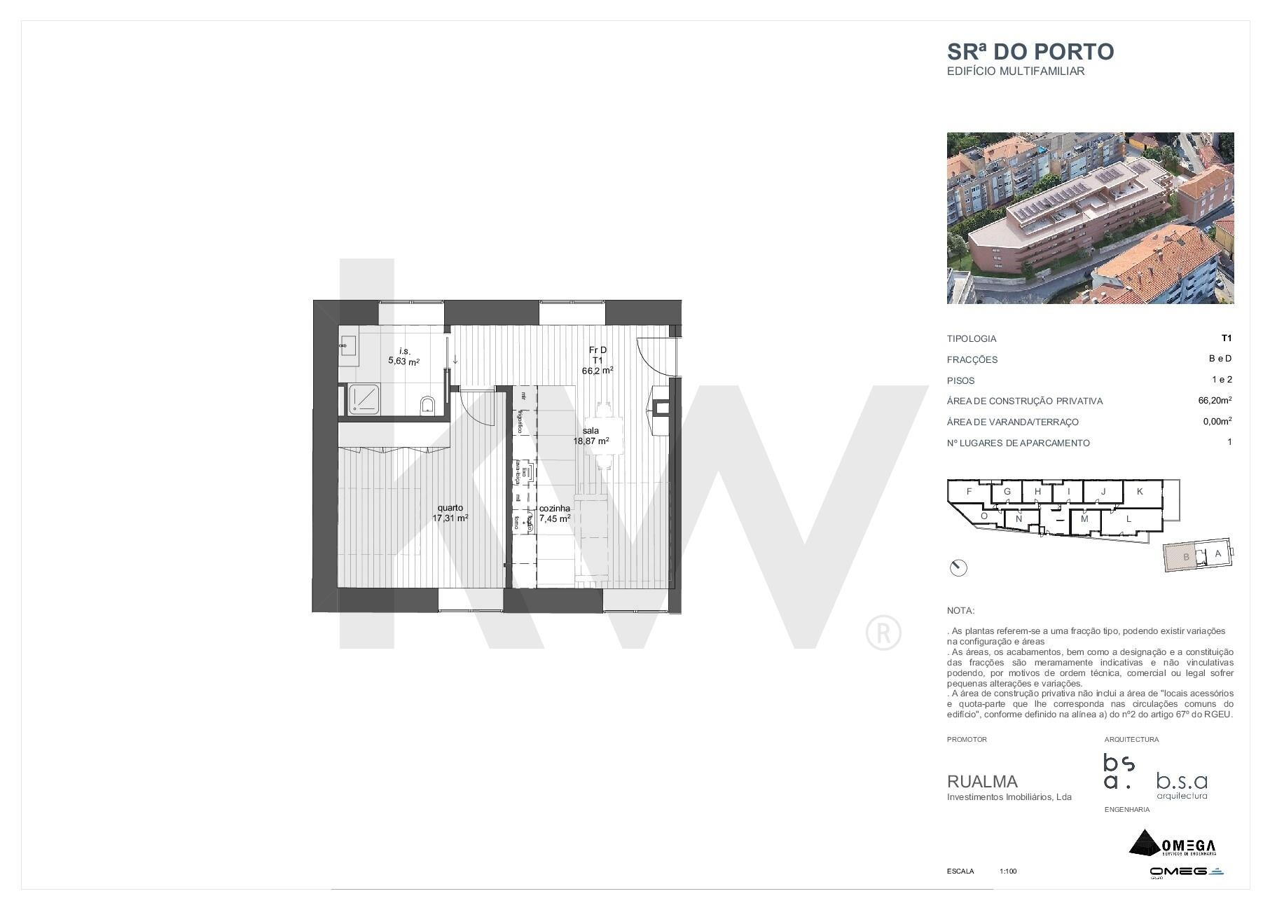 Apartamento T1 na Planta à Venda em Porto - Portugal - 5