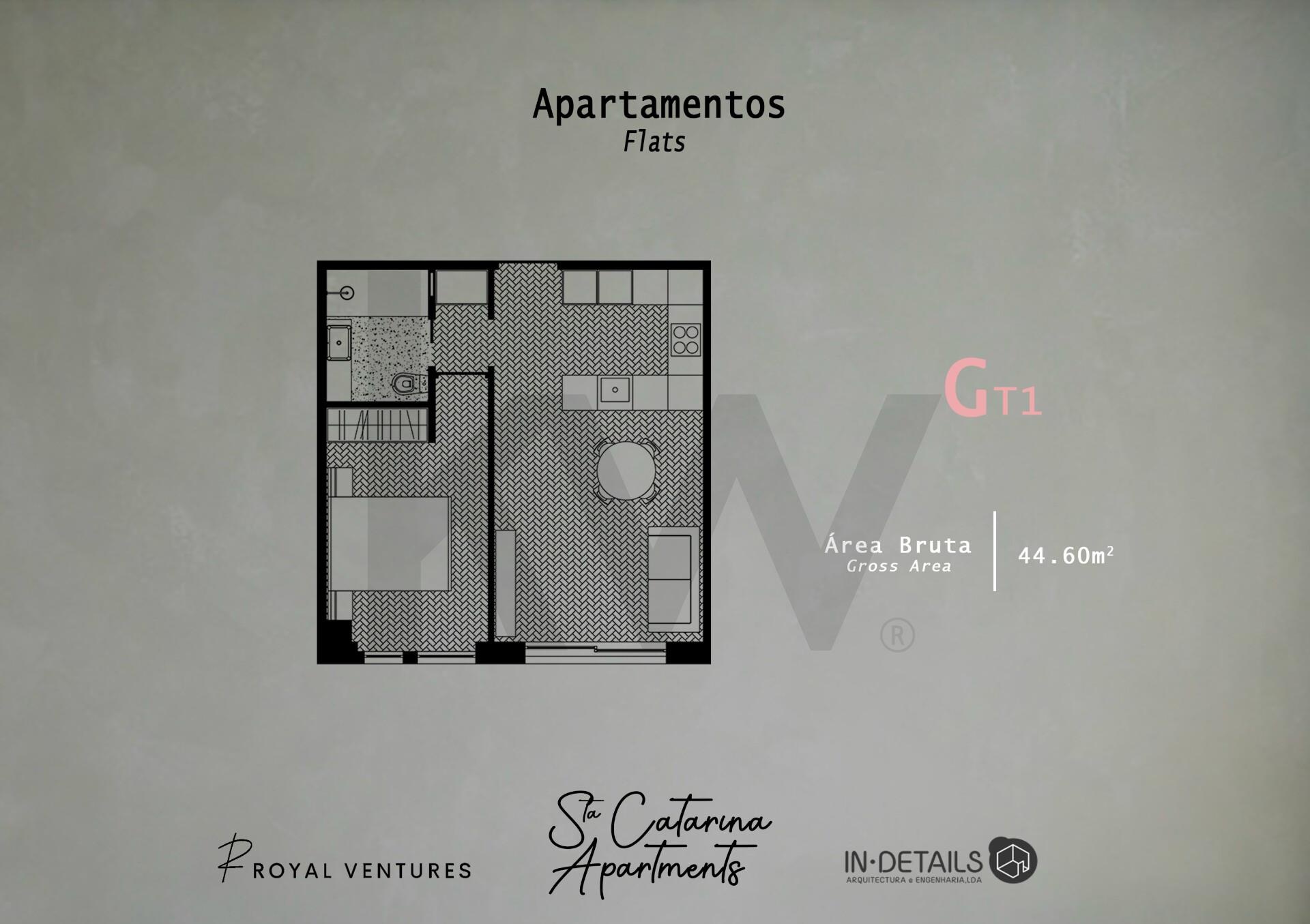 Apartamento T1 na Planta à Venda em Porto - Portugal - 4