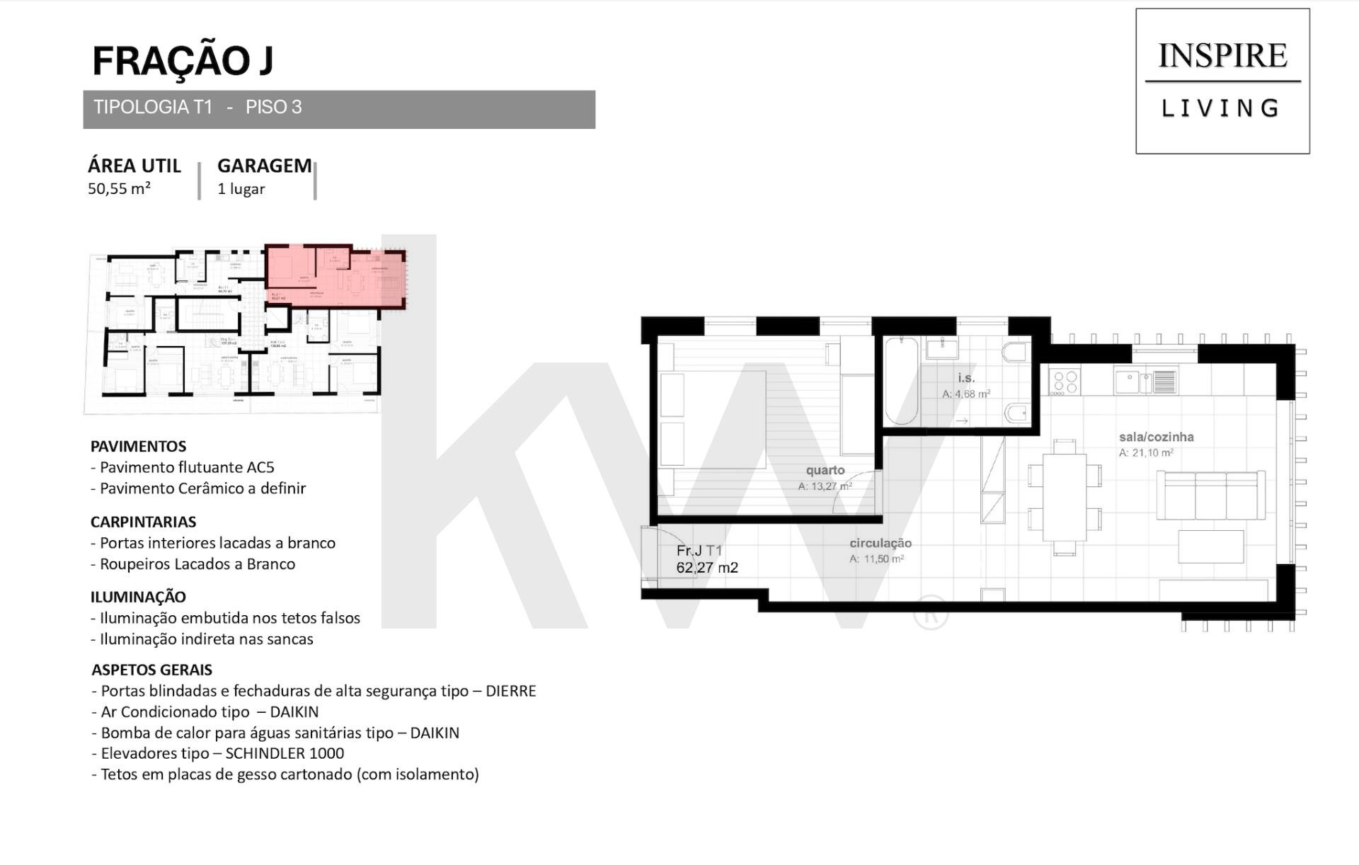 Apartamento T1 à Venda em Viseu - Portugal - 1