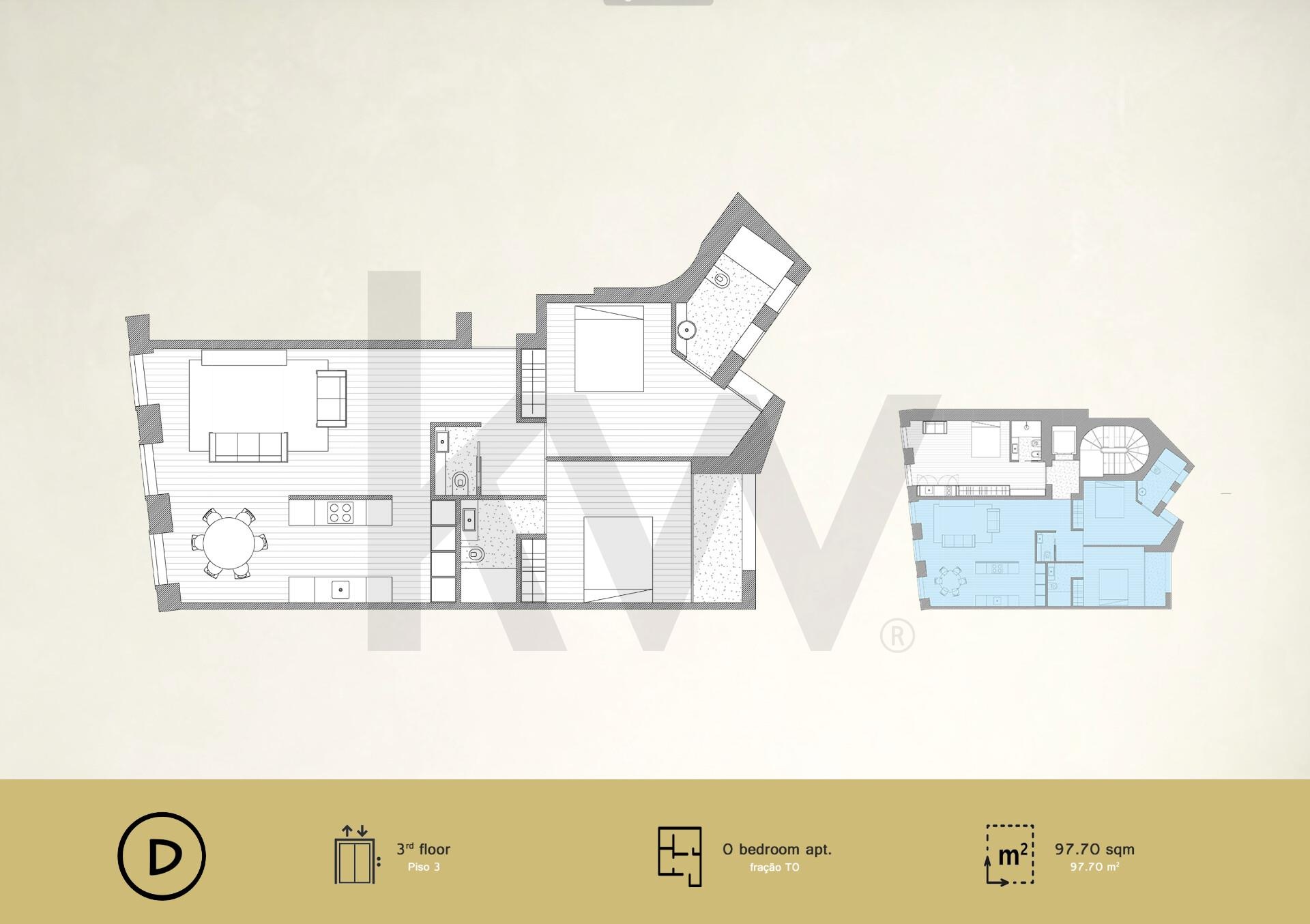 Apartamento T2 na Planta à Venda em Porto - Portugal - 4