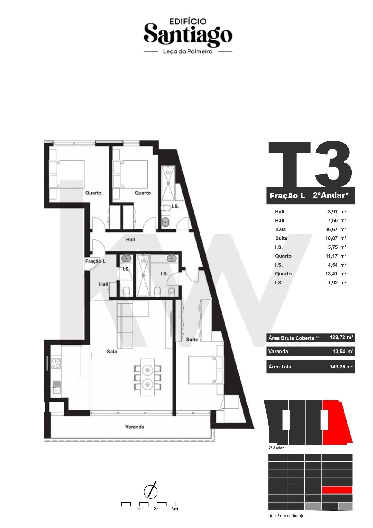 Apartamento T3 à Venda em Matosinhos - Porto - Portugal - 2