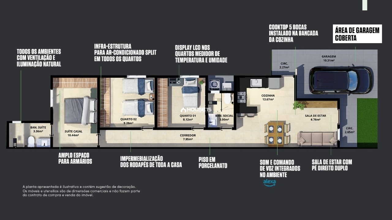 Casa de 3 Quartos à Venda em Santa Mônica - Guarapari - Espírito Santo - Brasil - 2