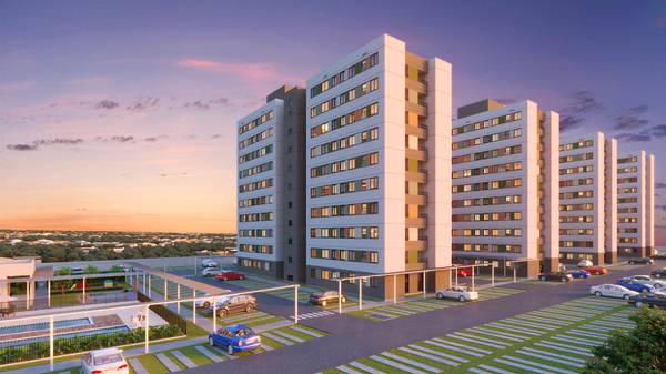 Apartamento na Planta com 2 Quartos no Castelo de Algarve à Venda no Pioneiros - Campo Grande - Mato Grosso do Sul - Brasil