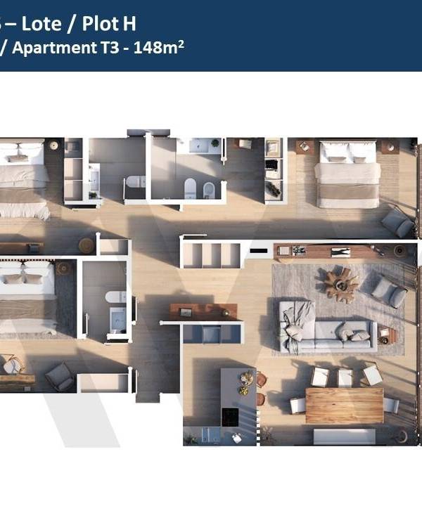 Appartement 3 chambres à Vendre à VAU - Leiria - Portugal